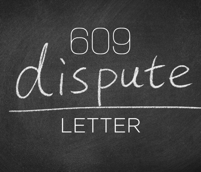 609 Dispute Letter